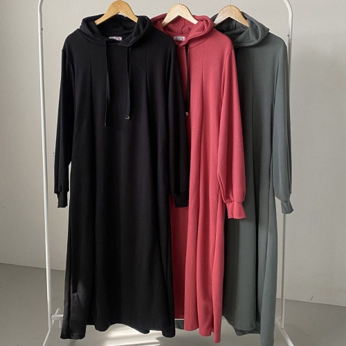 아이우먼 빅사이즈원피스 V561L511 세로절개플레어원피스 PO