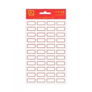 세모네모 1000 일반견출지 10-110R 적색 10매 / 21X10