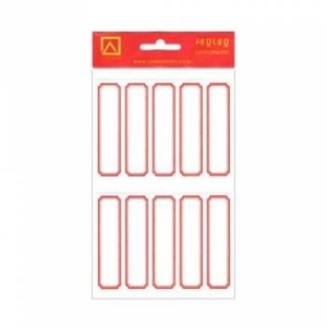 세모네모 1000 일반견출지 10-211R 적색 10매 / 18X60