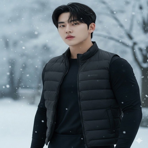 스노우피크 apparel 라이트 스탠드넥 경량 구스 다운 베스트 S24WUTDV12 Black