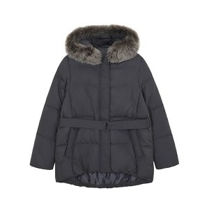 잠뱅이 패플 여성 라쿤퍼 포인트 벨티드 오리털 혼합 점퍼 AM4WWW85