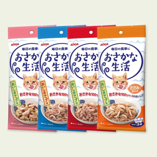 아이시아 생선생활 전갱이가 들어간 참치 파우치 OS-5 180g (60g x 3p)
