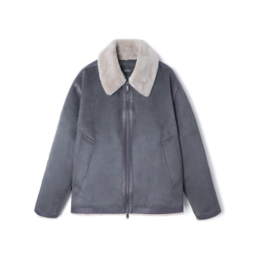 남성 페이크 스웨이드 오버핏 무스탕 HBBMU40_DJ