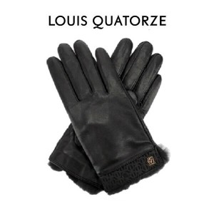 루이까또즈 LQ 시그니처 붙박 여가죽 장갑 MGLVG10836BK