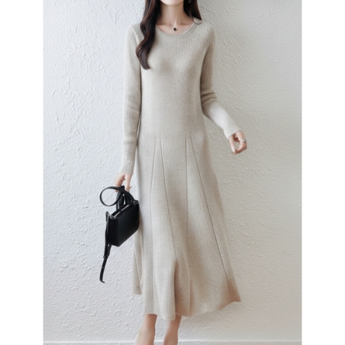 세레나 골지 플레어 원피스 C25DOP068