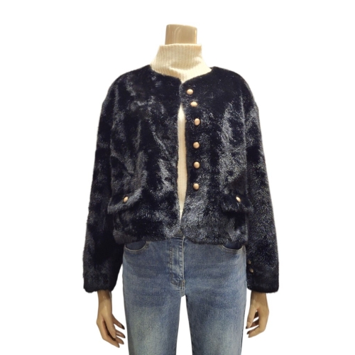 반에이크 플랩 퍼 재킷 VB5YFUM504Z