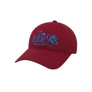 오드스튜디오 인 더 나인티스 자수 로고 볼캡 레드 1865012