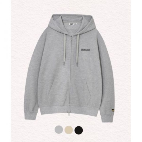 와키윌리 WACKY WILLY 와플 베이직 로고 후드집업 3 colors WA2503HZO2 226038 M 그레이