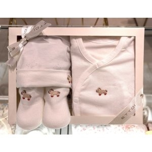 에뜨와 말띠임신출산선물 큐렛배내저고리X비니모X양말세트 07T117001S1