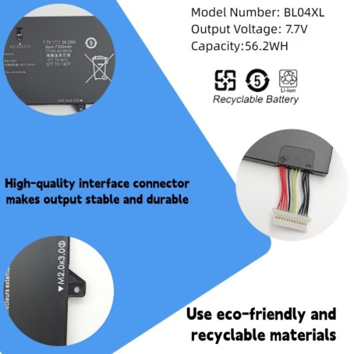 HP 엘리트 Book X360 1040 G6 시리즈용 BL04XL 배터리 HSTNN-UB7N HSTNN-DB8M L07041-855 L..