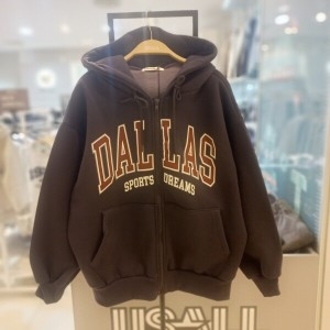 유솔 달라스 기모특양 후드집업 ULJM25NZ1