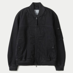 시리즈 남성 스모킹 데님 MA-1 SAUAW25121BKX