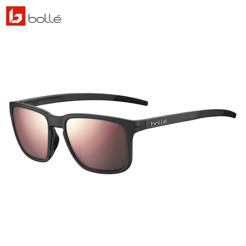 볼레 스코어 블랙 크리스탈 매트 / 브라운 핑크 폴라라이즈드 편광렌즈 BS031003