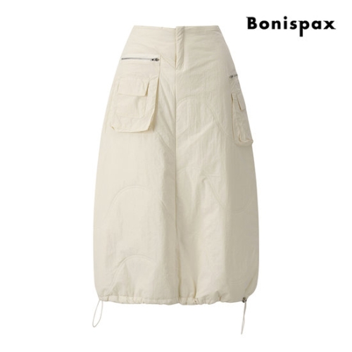 보니스팍스 포켓 스트링 벌룬 패딩 스커트 XPBSK002M0