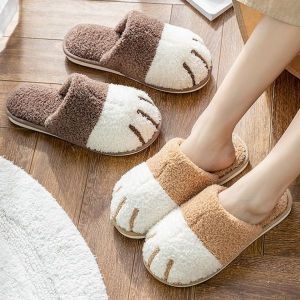 홈 PP106-2 고양이발 층간소음방지 슬리퍼 카페 가을 겨울