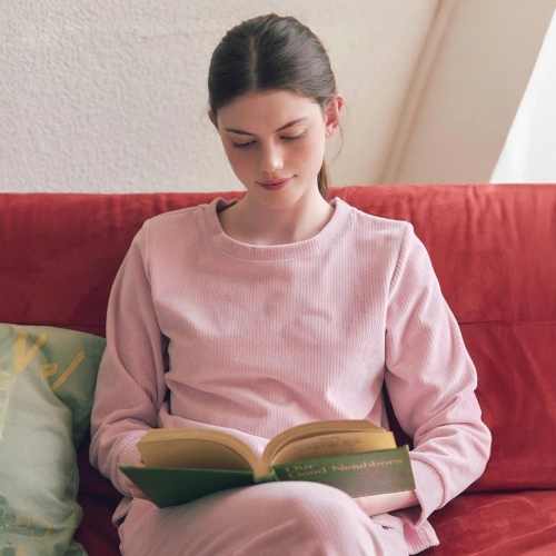 솔브 벨로아 골지 솔리드 여성 상의VEV3975W VEV3975WTSG