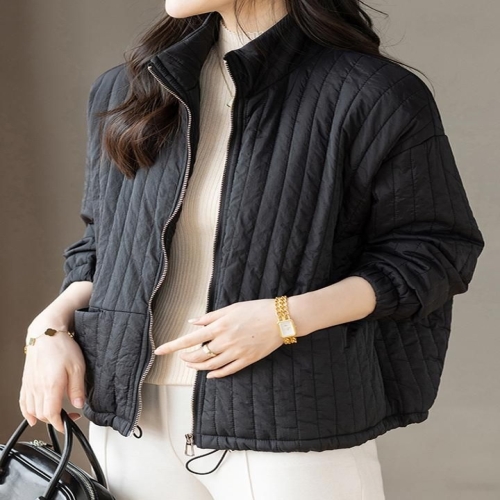 화세 버티컬누빔집업패딩_HB5WPD028C