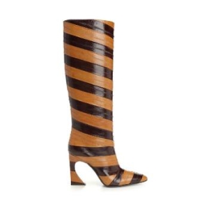 펜디 투 tone 레더 Arco 부츠 8W8802AY9KF0TAN