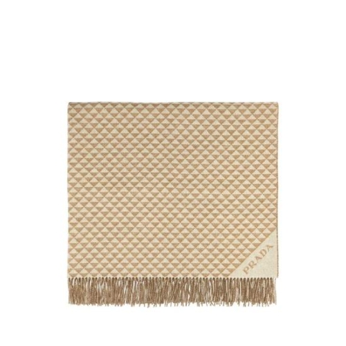 프라다 Embroidered 울 blend Symbole Double blanket OX10132GAPF0J34