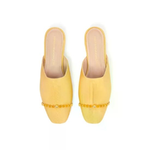 콘티 Marianna Mazza Fiorentina mule gros grain giallo M1FG7509