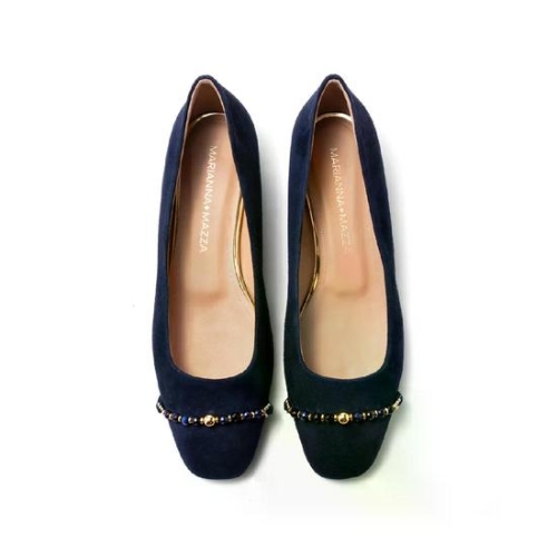 콘티 Marianna Mazza Fiorentina ballerina camoscio blu C2AS45015