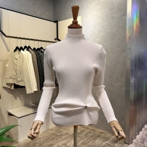 Ab.f.z 반폴라 사선 골지 니트 AOA1HW36A