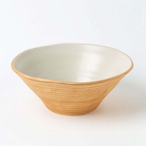 이진 우디 주물럭 면기 22.5cm