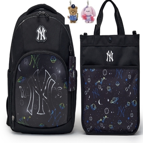 MLB 키즈 LED+렌티큘러 책가방 세트 7LBKB026-50BKS