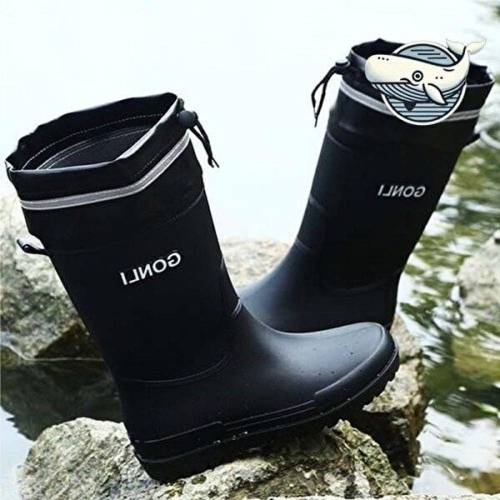 남성 캐주얼 레인 부츠 조절 끈 디자인-WFH7IYD