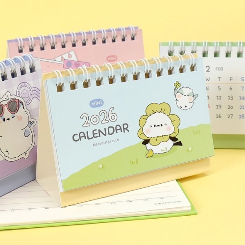 베어나인  2026 오목눈이 미니 탁상 캘린더