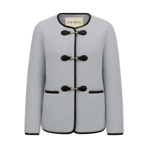 프리미엄 양모 시어링 토글 무스탕_SOJK251102