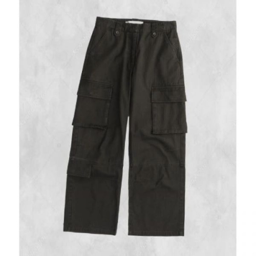 슬로우애시드 워시드 헤링본 카고 팬츠 차콜 251493 FE5390437-E2B