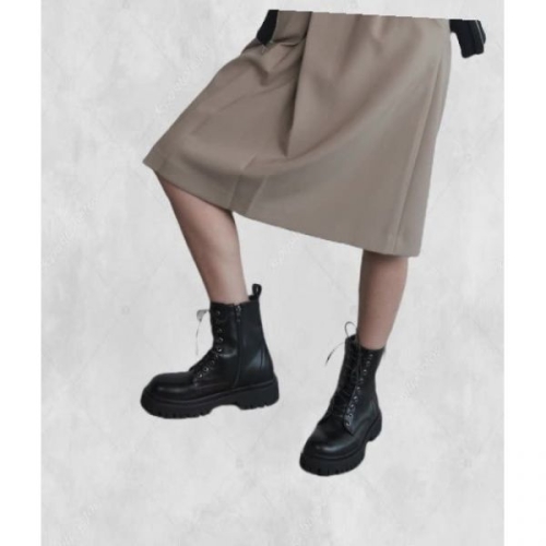 솔트앤초콜릿 레이스업 앵클 워커부츠 412146006 4cm1color 217186 FE2647263-E2B