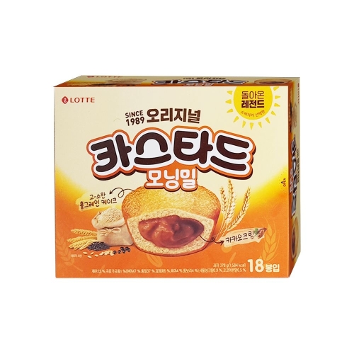 롯데제과  카스타드 모닝밀 378g