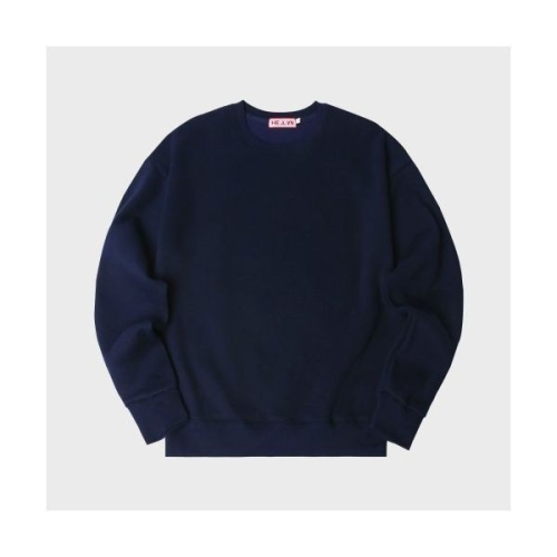 엠디 PICK HELLVN HV 무지 헬븐 오버핏 기모 맨투맨_네이비 MOM4-0HV m1037_973872 124035