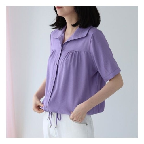 웬디즈갤러리 산드라 반팔 블라우스 NBL101705857