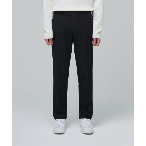 무신사 스탠다드 MUSINSA STANDARD 헤비웨이트 속기모 테이퍼드 히든 밴딩 10부 슬랙스 블랙 549181