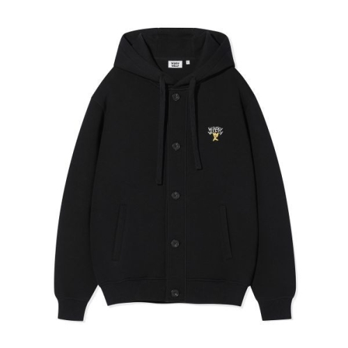엠디 PICK 와키윌리 WACKY WILLY 후드버튼 가디건 블랙 WA2503HZ12BK 130791