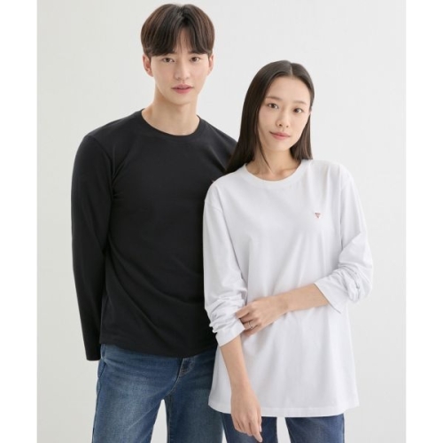 게스 ON 유니 미니로고긴팔티 NP3KE402 336582