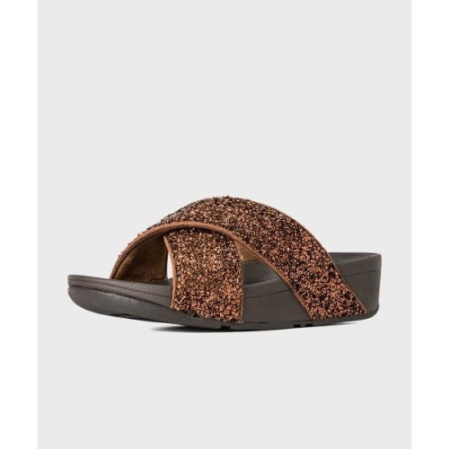 핏플랍 루루 쉬머포일 슬라이드 슬리퍼 Bronze 218089