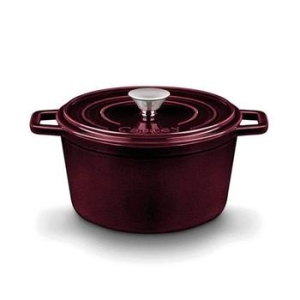 디엠케이상사 커스티 무쇠주물 양수냄비 퍼플