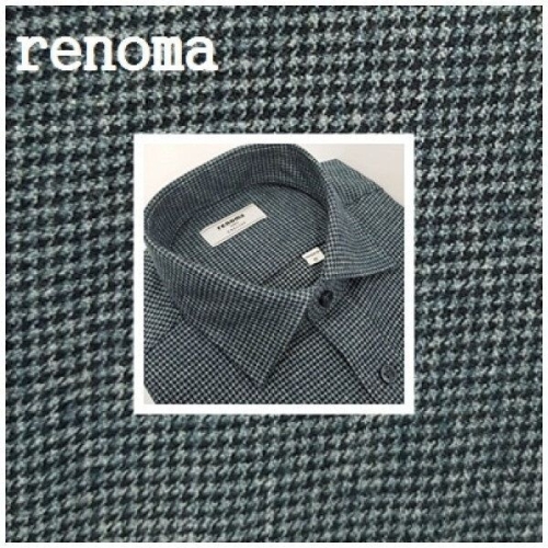 레노마 셔츠 겨울 일반핏 셔츠/트위스트얀 미니 체크/ RMWSGP051-D_US
