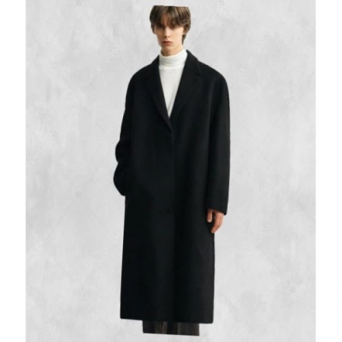 드로우핏 프리미어 퓨어 캐시미어 히든 싱글 코트 BLACK 204885 FE655610-E2B