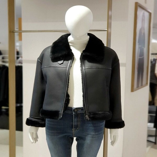 에꼴드파리 양털 양가죽 무스탕 재킷 95ZEB5YLJDM95Z