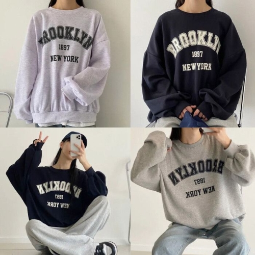 나야홍 빅사이즈티 V560L511 뉴욕캐주얼유넥맨투맨 SE