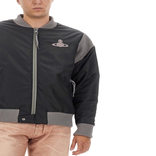 남영비비안 비비안 웨스트우드 웨스트우드 봄버 자켓 WITH 로고 33040009_W00M0N401 B0040941975