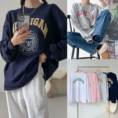 아이우먼 위쉬몰 MC 미시간기모트임맨투맨 V612H511 빅사이즈