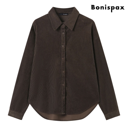 보니스팍스 카라넥 코듀로이 모던 베이직 셔츠 XP4BA052L0