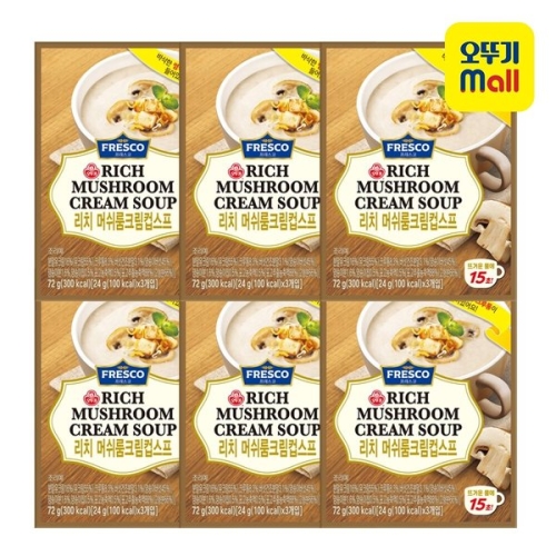 오뚜기  프레스코 리치머쉬룸크림컵스프 24g
