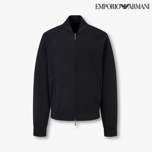엠포리오아르마니 엠포리오 남성 더블 다이아고날 스트레치 블루종 점퍼 A515310035